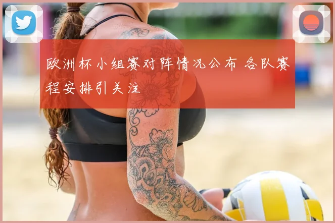 欧洲杯小组赛对阵情况公布 各队赛程安排引关注